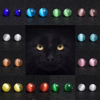 Multicolor, Ojos de Gato Granos Diy Accesorios hechos a Mano de Ópalo de Perlas Para Hacer la Pulsera Semi-terminado de 15.5