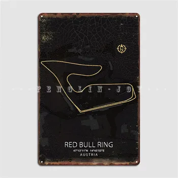 Red Bull Ring Letrero De Metal De La Pared Pub Pub Garaje Personalizado Placas De Estaño Cartel