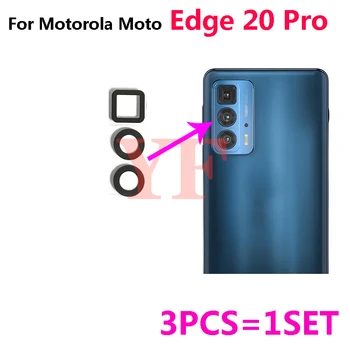 10Set Para Motorola Moto Borde de 20 Pro S Pro Edge 30 de Fusión Neo Edge S30 Trasera de la Cámara lente de Vidrio Cubierta con Adhesivo de la etiqueta Engomada
