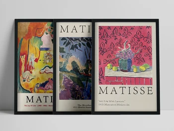 La Alegría De La Vida Matisse Cartel Y Estampados Abstractos De Desnudos De Arte De La Pared De La Lona De Pintura Colorida Imagen De La Sala De Bastones De Decoración Para El Hogar